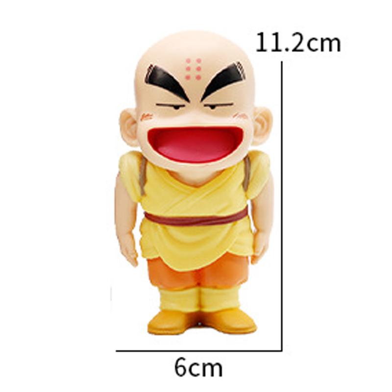 6Pcs/Style  Super Anime Figure Son Goku/Krillin/Bulma Action Figure Pvc Collection Decoration Model Doll Toys Gifts