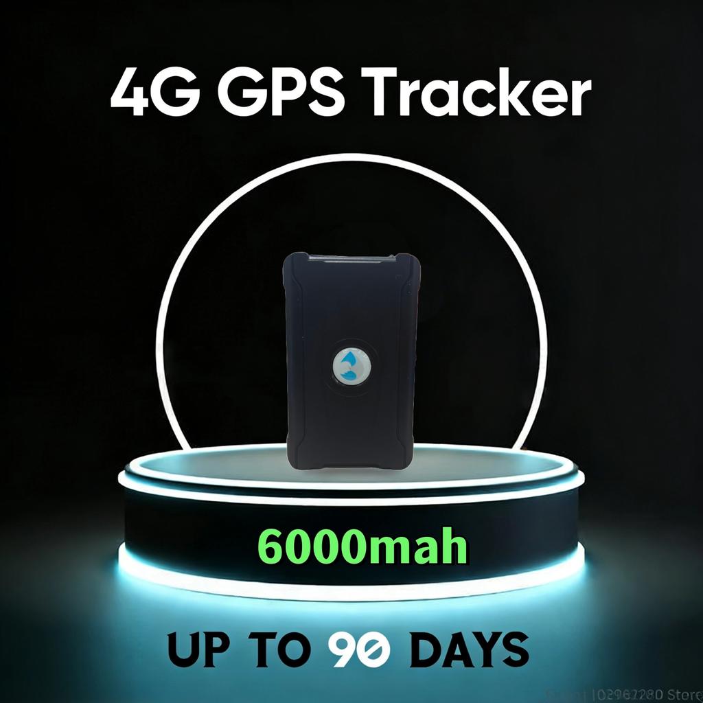 4G GPS Tracker 6000mAh Portable GPS Via Satellite Car Alarm Real-Time GPS Locator Magnetic Tracking Device 90 Days Standby Time