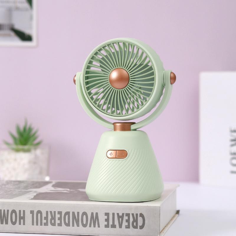 100-speed Mini Student Bedroom Electric Fan for Desktops - Portable USB Rechargeable Desktop Desk Fan