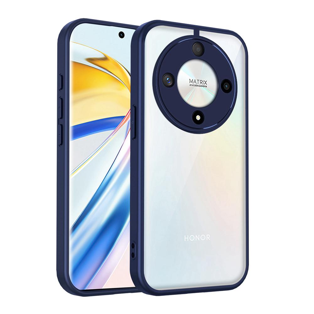 KEYSION Transparent Phone Case for HONOR X9d 5G Soft Silicone+PC Clear Shockproof Phone Back Cover for Huawei Magic 8 Lite 5G