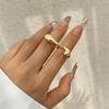 Vintage Gothic Geometric Metal Rings for Women 2026 Trend Boho Flower Irregular Circular Couple Ring Wed Jewelry Accessories New