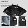 Large Capacity Men's Oxford Cloth Travel Bag: Expandable Shoulder Bag with Wet/Dry Separation for Business Trips and Gym.