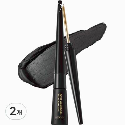 Extra Volume Curl Metal Mascara 4ml, 01 Black, 2 Pcs.