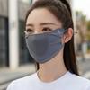 Ice Silk Sun Mask Adjustable Eye Corner Protection Cooling Breathable for Women Outdoor Sports Commuting UV Shield