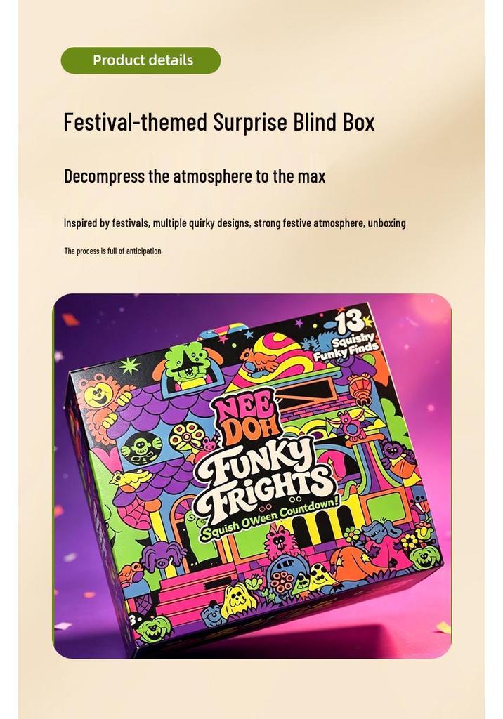 NeeDoh Festival Advent Calendar: Cross-border Blind Box Squeeze Toy for Children's Stress Relief