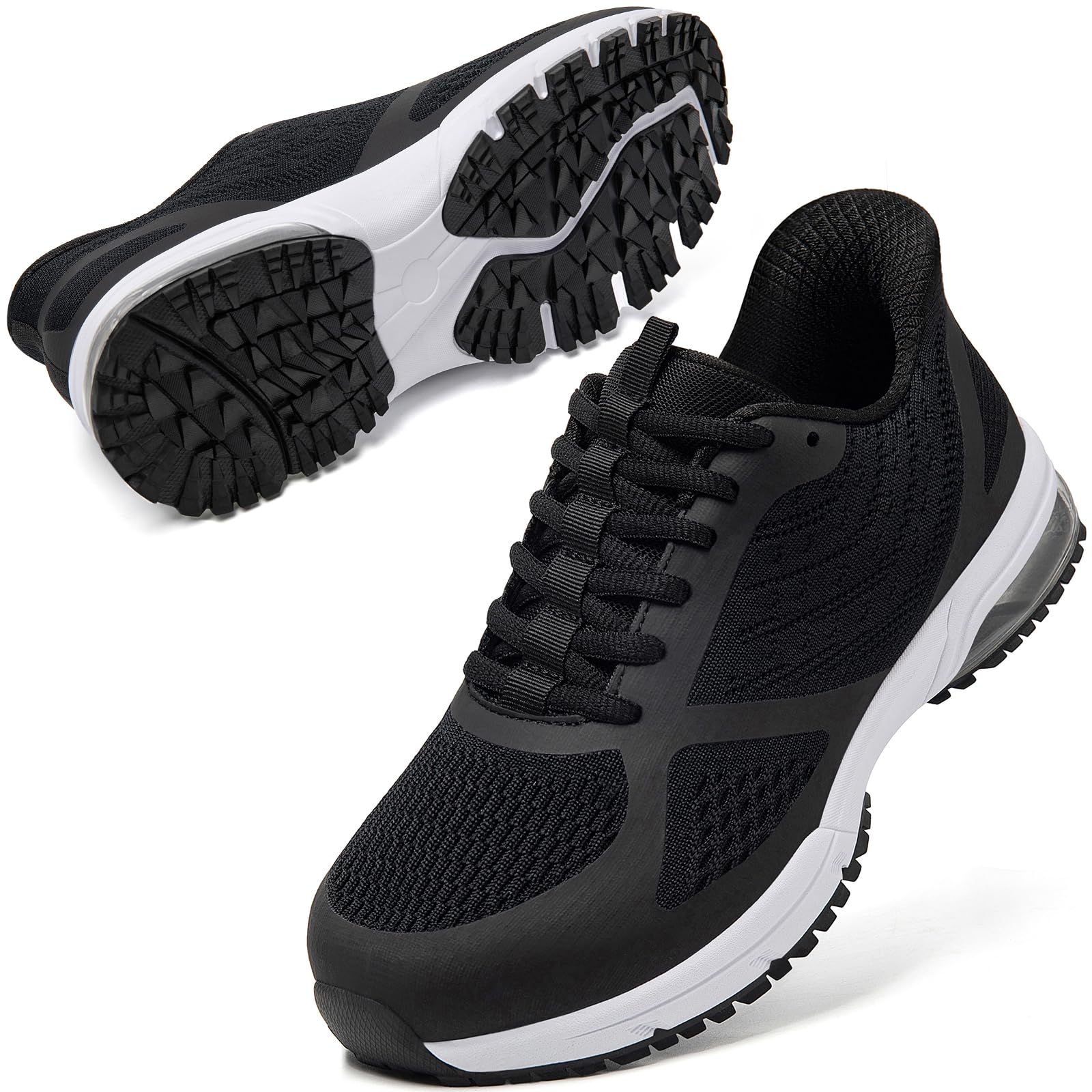 

MERPHINE Air Sneakers Easy On and Running Black Air 3E Everyday Wear [Standing Sneakers] Hands-Free Wear, Off, Men s Shoes, Lightweight, Mesh,