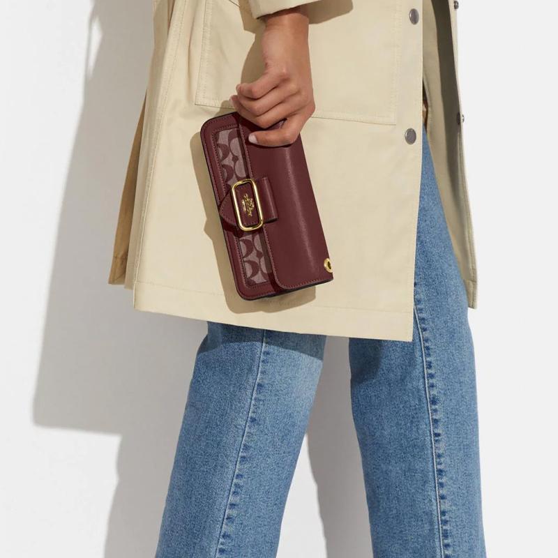 Coach CH150 Morgan Crossbody Signature Chambray Khaki IMMZI