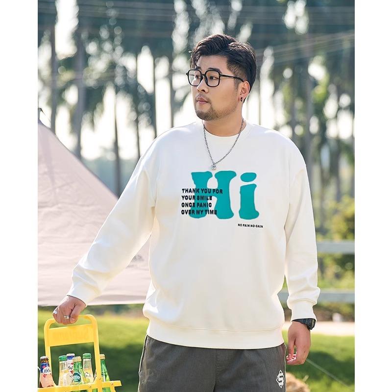 Printed soft high quality fabric wrinkle-resistant men's street sports casual breathable loose fashion trend comfortable long-sleeved tops