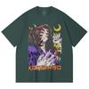 230 Gsm 100% Cotton Demon Slayer V105 Kokushibo Print Unisex Heavy Cotton T Shirt
