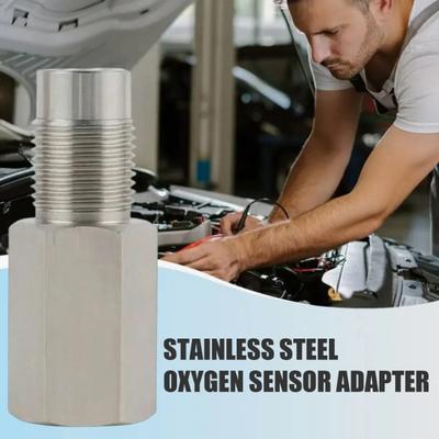 O2-Sensor-Adapter-Verlängerung M 18*1,5 Gewinde Edelstahl-Stecker für Auto-Abgas-Check-Engine-Leuchten-Reparatur für modifizierte/katalysatorlose Fahrzeuge