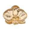 Vintage Orchid Flower Brooch Corsage Ornament Metal Glossy Brooch Butterfly Orchid Pin  Men