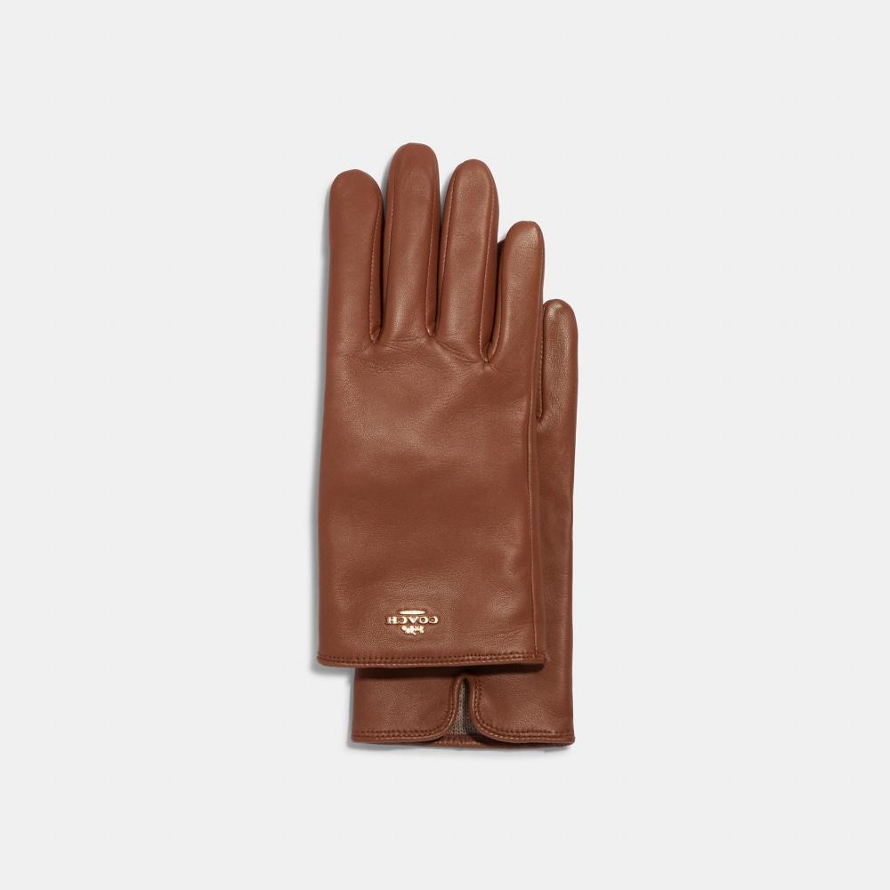 

Седло Coach Coach Plaque Leather Tech Gloves