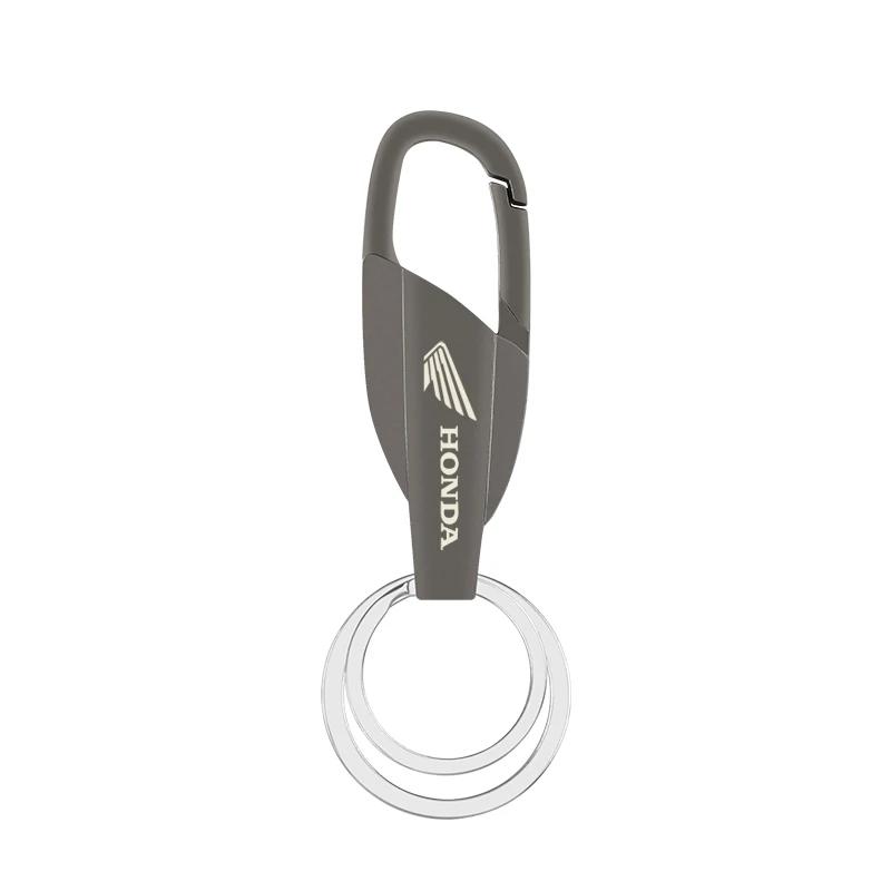 SLZPW1 Metal Motorcycle Keychain Rotating Horseshoe Rings For Honda CRF CB CR XR CRM CBR 125 250 300 350 400 500 600cc