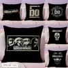 B-Bohse O-Onkelz Cushion Cover Summer Coolness Linen Fabric Double-Sided Printing Pillow Case Sofa Home Decor Gift