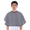 Soft Cloth Hair Cutting Barber Cape Hairdressing Salon Gown Bib Apron Vertical Stripes