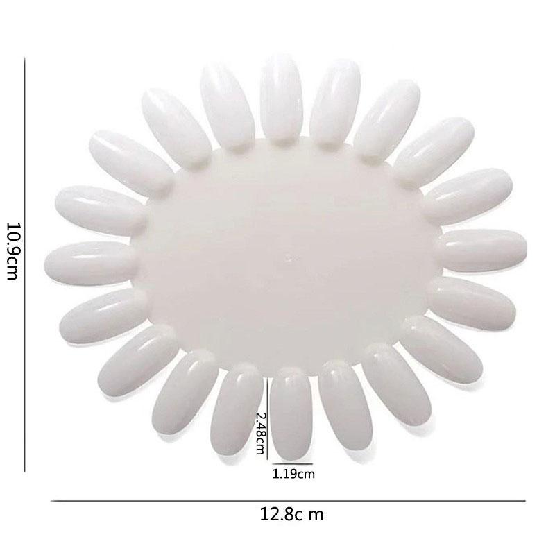 

5 шт. 100 накладных ногтей, круглая палитра для ногтей, накладные ногти, практическая цветовая карта, гель-лак, образец для рисования на ногтях