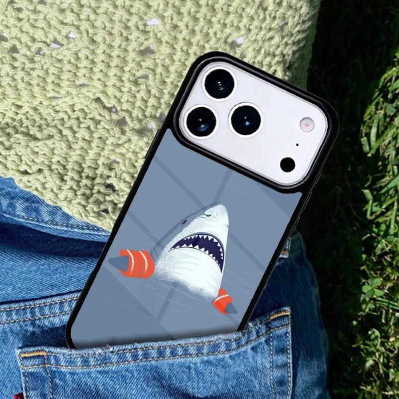 Cartoon Shark Phone Case Cover for IPhone 11 12 13 14 15 16e 17 Pro Max Coque for IPhone 17 Air
