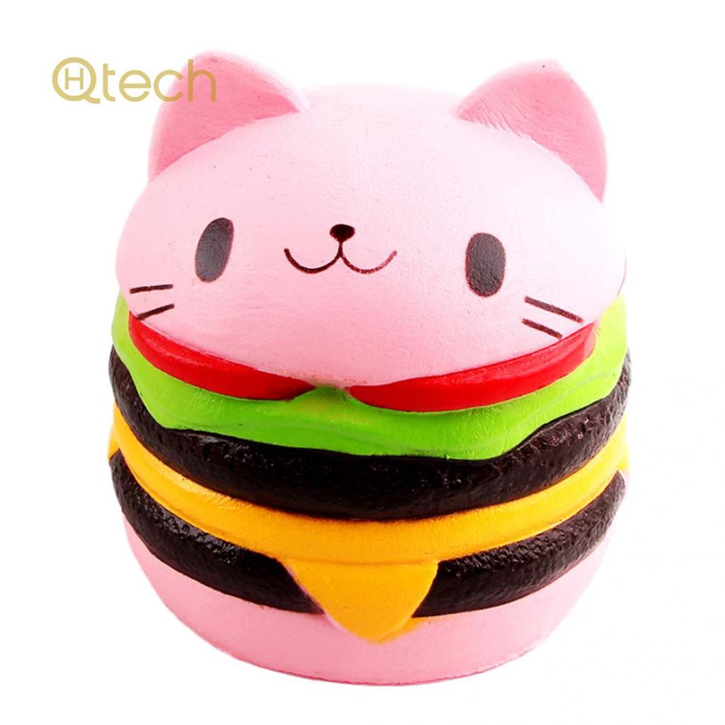 cat hamburger squishy