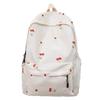 Cartoon Floral Print Backpack Breathable Large Capacity Student Schoolbag Ultra-light Nylon Book Bag