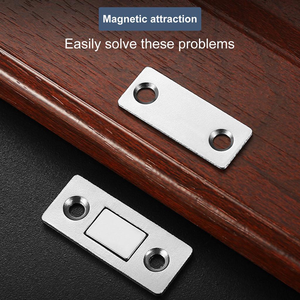 Ultra Thin Cabinet Door Magnets Duty Magnet Catches With Strong Magnetic Cabinet Suction For Furniture Cabinets Shutter Closet Furniture Wardrobe Door