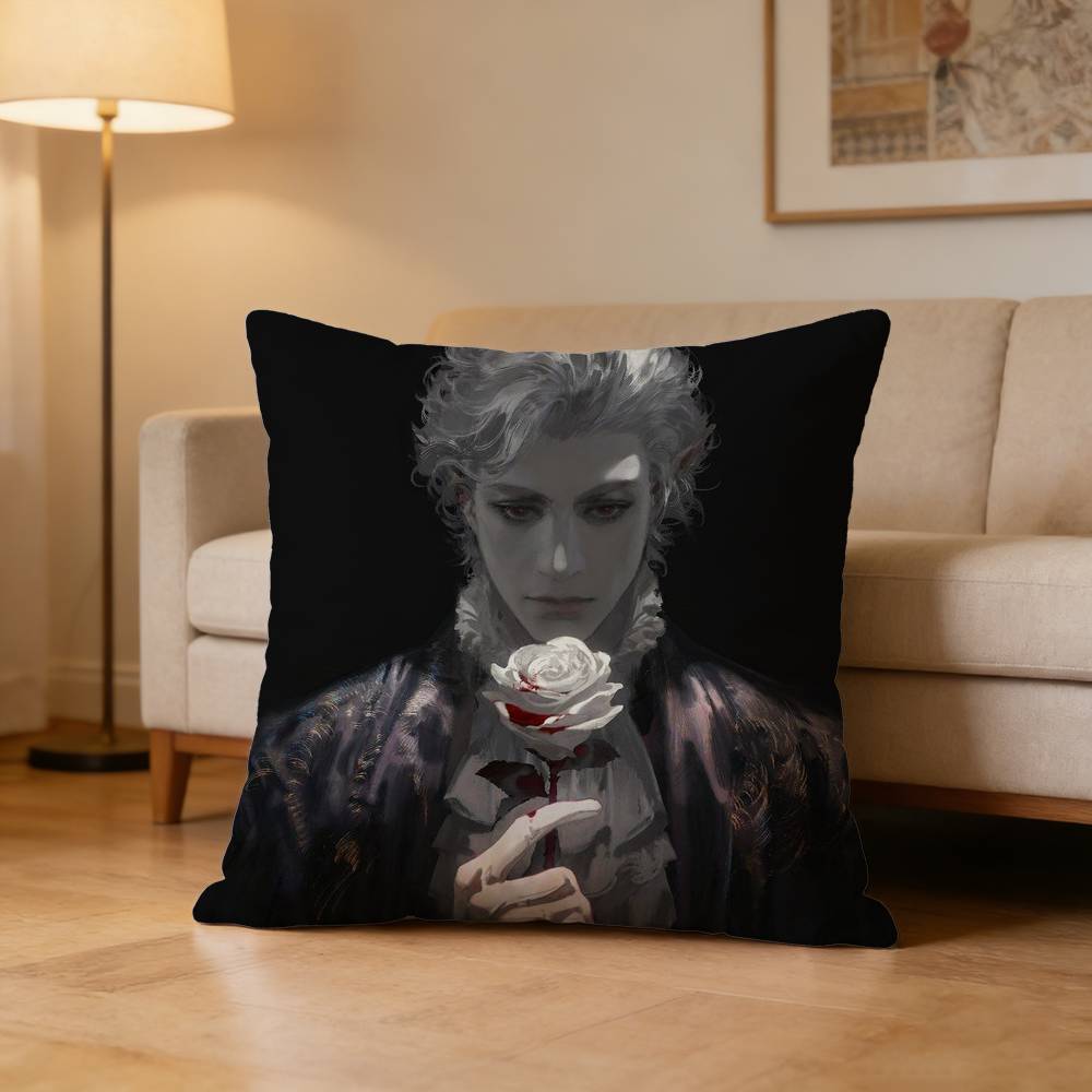 B-Baldurs A-Astarion Gate Pillow Case Pattern Printed Pillowcase For Living Room Sofa Cushion Cover