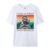 Gestisco un naufragio stretto Capitan Procione Divertente Vintage Carino T-shirt Oversize Regali da Uomo
