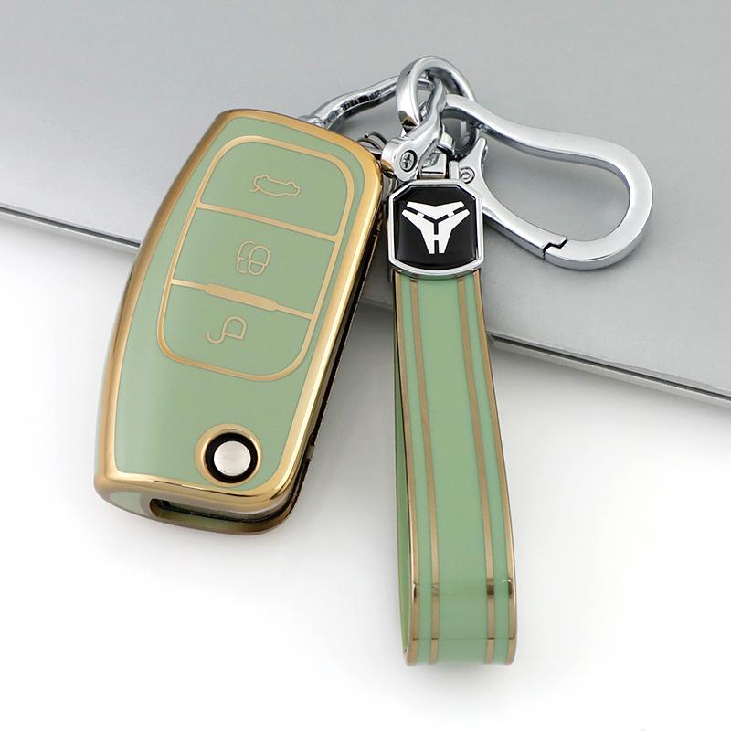 Fashion Tpu Keyless Car Flip Key Case Cover Shell Fob For Ford Escape Falcon C-Max Fiesta Focus 2 Ecosport Kugua Accessories
