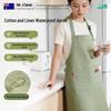 Waterproof Cotton Linen Kitchen Apron