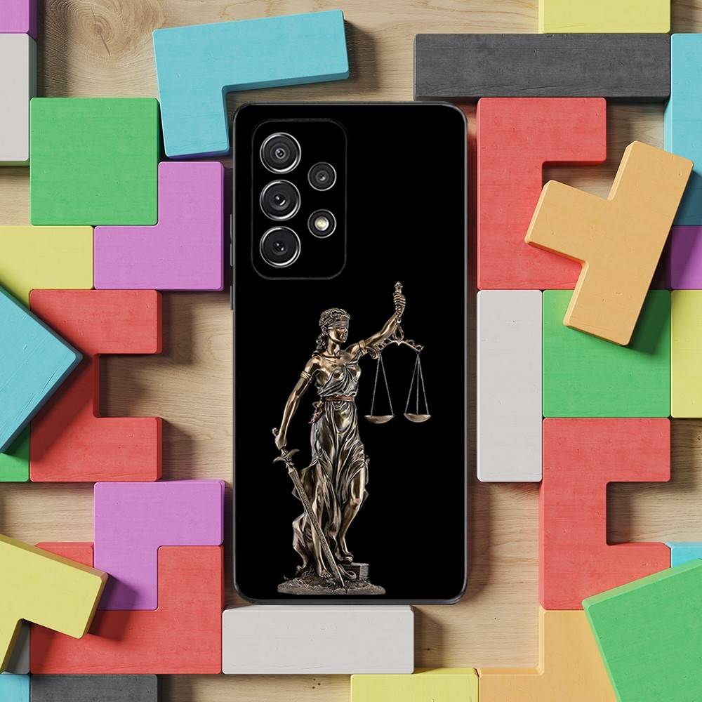 Law Lawyer Judge Justice For Samsung S9,S10,S20,S10,S21,S25,S24,S23,Ultra,FE,Plus,Lite,Soft Silicone Black Case