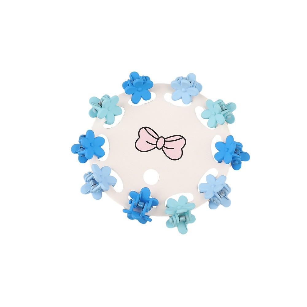 10 Pcs/set Cute Flower Stars Small Hair Claws for Girls Kids Hair Pins Colorful Hair Clips Crabs Fashion Hair Accessories