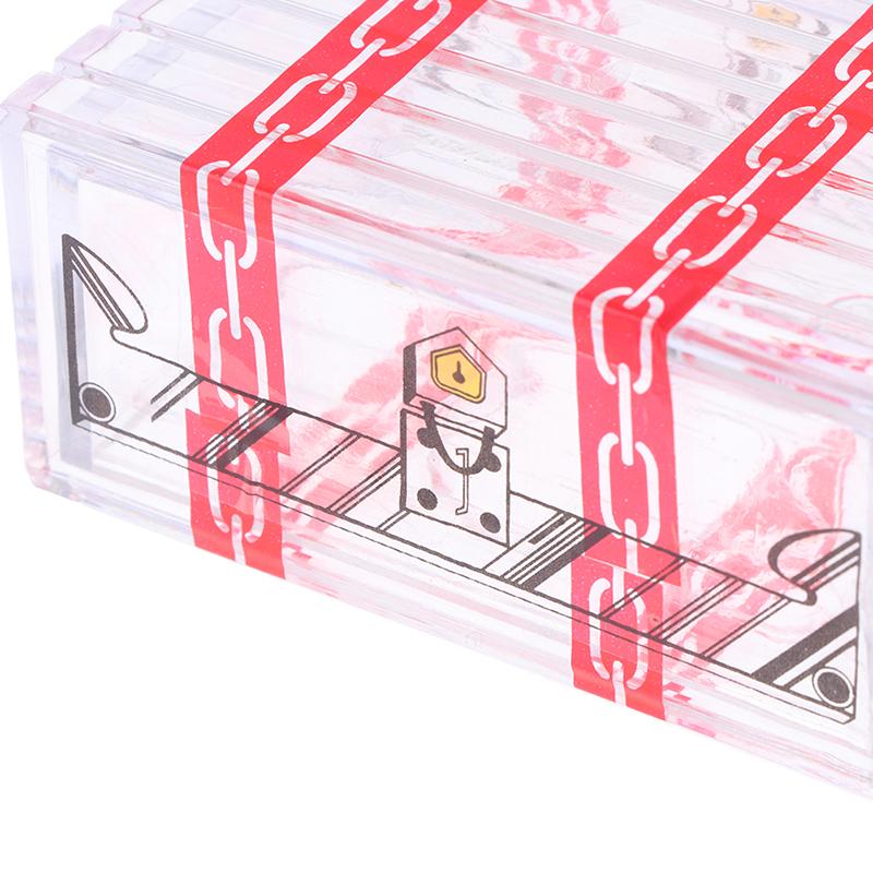1Pc IQ Box Ostatní nemohou otevřít průhlednou krabici Magic Trick Secret Drawer Toys