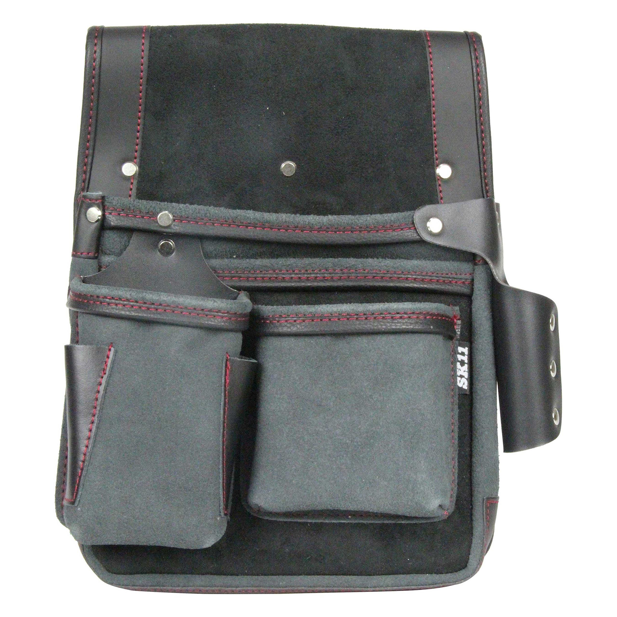 

SK11 (SK11) Gusseted Leather Nail Bag BL with Sumitsubo Holder SMK-3M