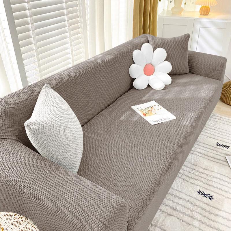 Handun Elastic Jacquard T-Shape Sofa Slipcover