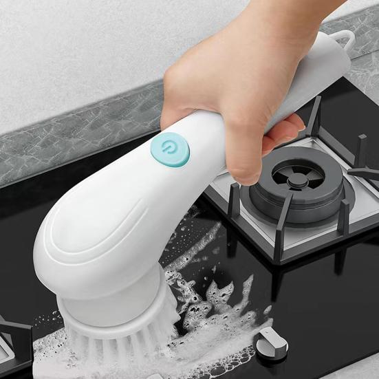 1 Set Cleaning Brush Portable Cordless Electric Scrubber Effortless Rechargeable Electric Cleaning Brush for Home