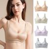 Seamless Foundation Invisible Breathable Thin Lifting Bra for Small Busts Push-up and Side Boob Reduction Fixed Cup Bra