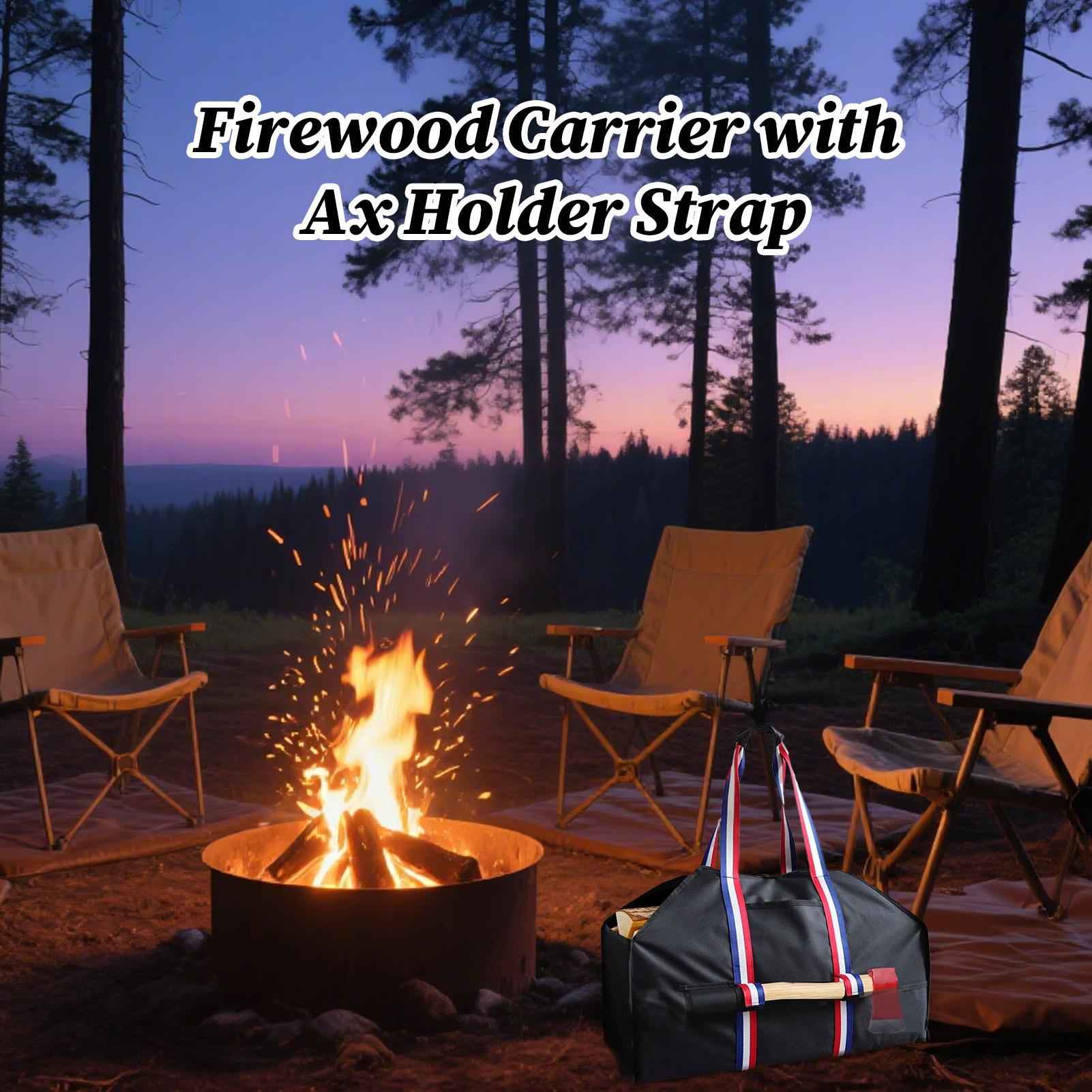 

Log Carrier Waterproof Wood Carrier With Axe Strap And Handles 600D Oxford Fabric Heavy Duty Tote For Stove Grill Barbecue China Mainland