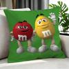 Food M&M'S Cushion Cover Cushion Cover Set 4Pcs 50X50 45X45 40X40 Pillowcase Decorative Sofa Home Decor