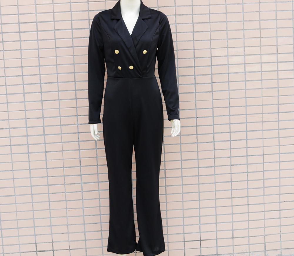 Dámská profesionální kombinéza s dlouhým rukávem a slim fit střihem s klasickým límcem