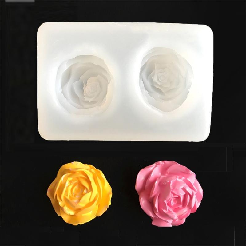 3D Rose Silicone Candle Molds for Epoxy Resin Candle Soap Fondant Chocolate Candy Baking Cement Clay Silicone Molds