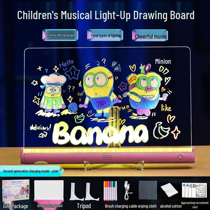 Erasable Anti-Scratch Light-Up Acrylic Message Board