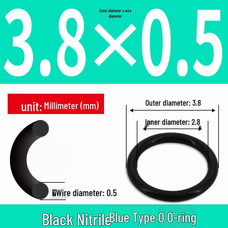 Durable Nitrile Rubber O-Ring, Wire Diameters 0.4-0.8mm, Waterproof & Wear-resistant Sealing Ring