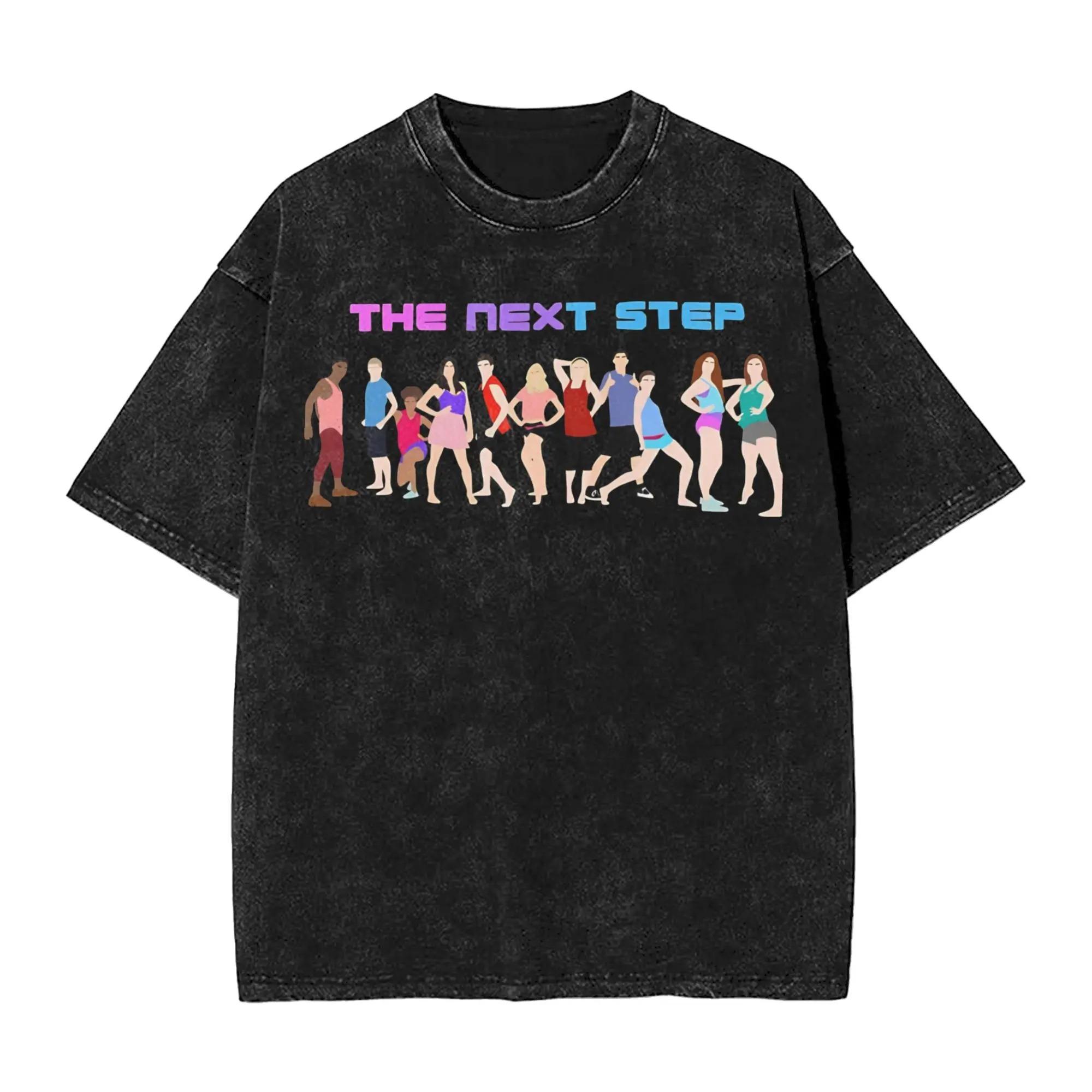 

Funny Meme The Next Step Graphic Print TShirt Men Women Vintage Washed Cotton Solf Oversized Streetwear Fashion Summer New Tee S