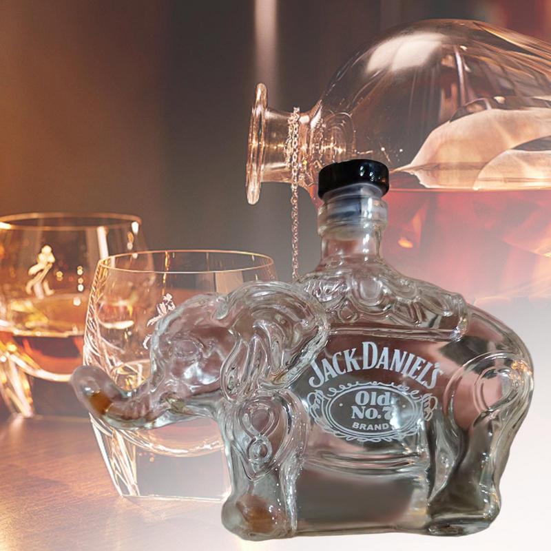 Skleněná karafa na whisky Kreativní láhev Zvířecí téma Sklenice na whisky sklenice na víno karafa Barový nezbytný doplněk