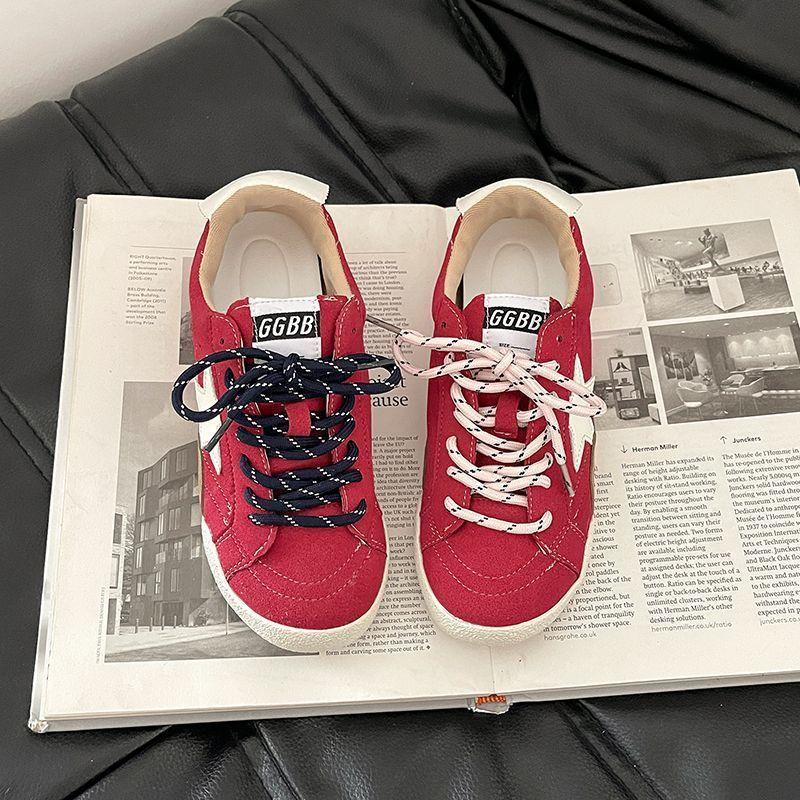 Pantofi sport de nișă toamnă și iarnă versatili retro pantofi de antrenament germani pantofi mici murdari cu stea pantofi casual cu talpă moale pentru femei modă pentru femei