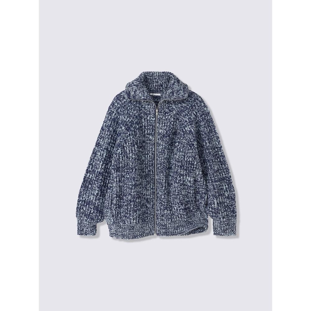 Gu By Uniqlo Chunky Knit FUll Zip Jacket Ul