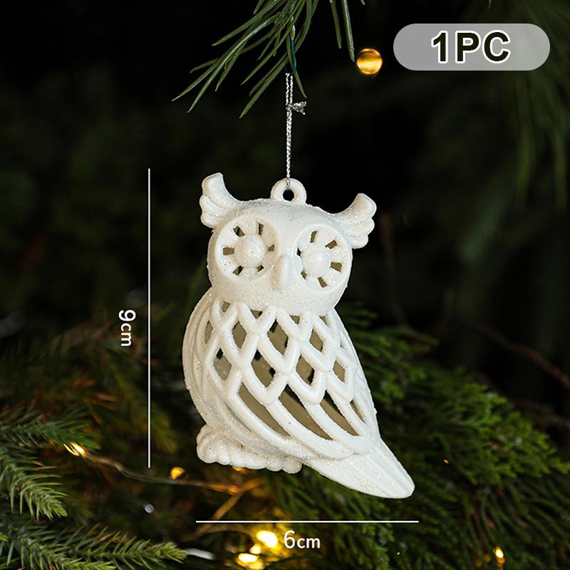 1-6 szt. Świąteczne Kreatywne Rękodzieło Choinka Dekoracja Domu Biały Plastik Różne Style Ozdoby Świąteczne