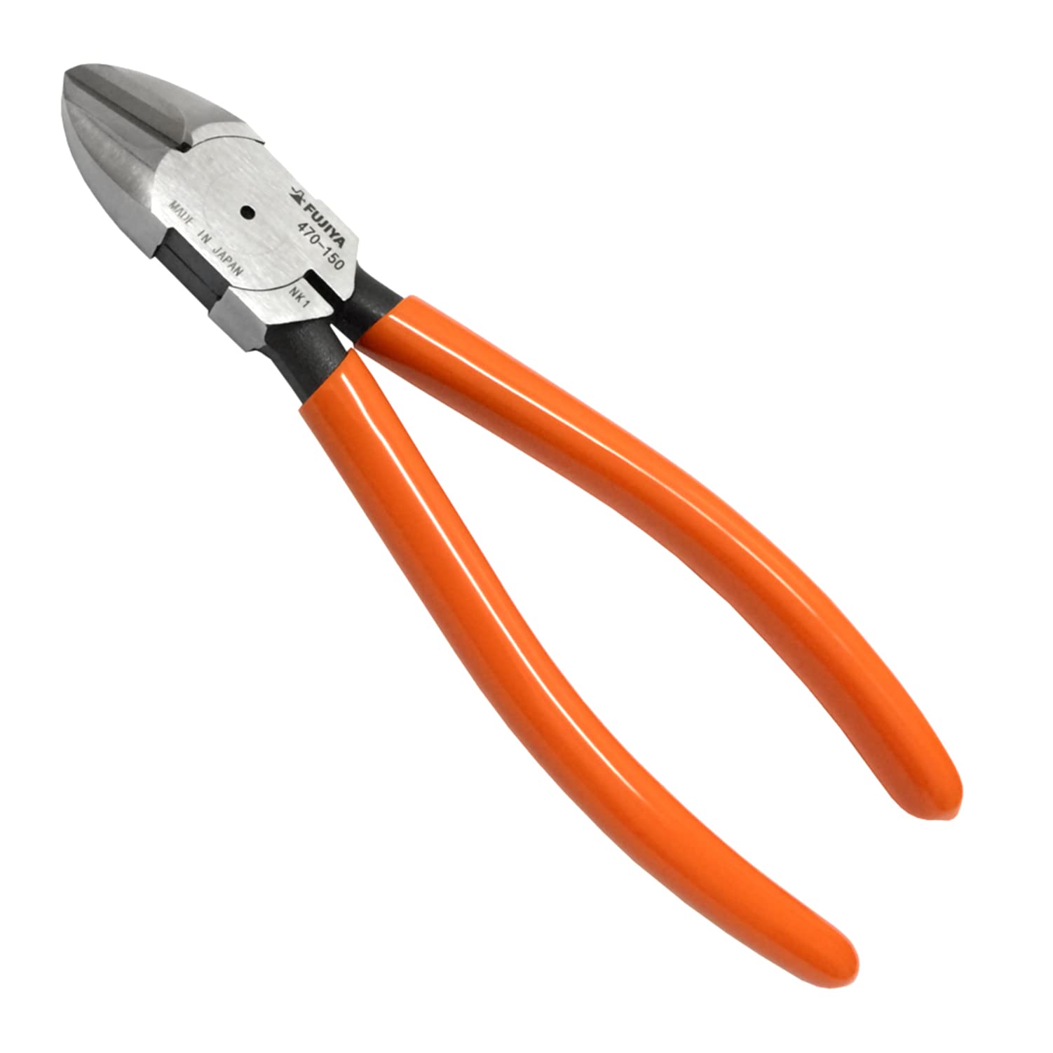 

Fujiya Heavy-Duty Nippers with Super Hard Blades, 150mm, Cuts Piano Wire up to 1.2mm Diameter, 470-150
