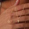 26 Initial Stainless Steel Necklace for Women - Trendy & Simple, No-Fade Design