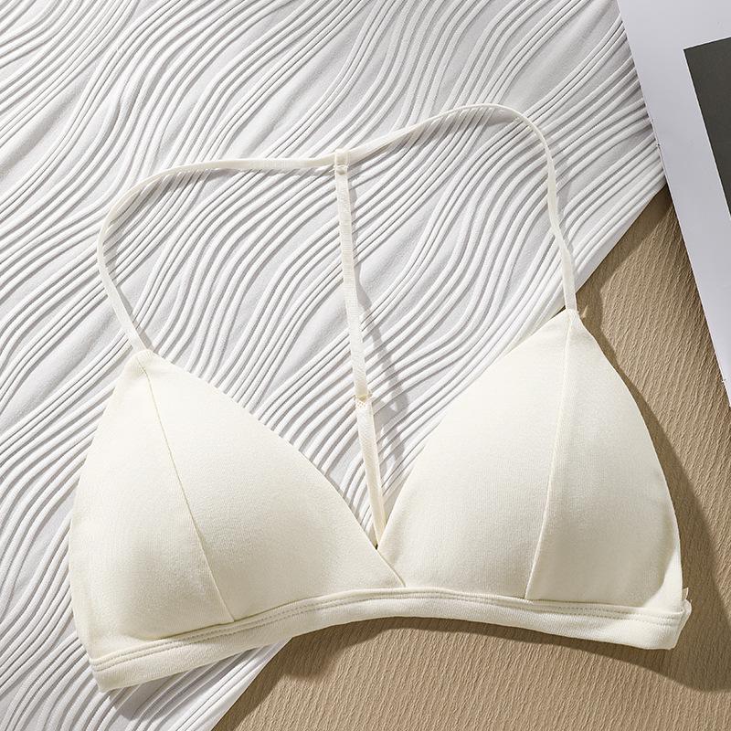 Large Backless French Triangle Deep V-Neck Camisole Bra for Women