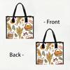 Autumn Pumpkin Pattern Tote Bag for Daily Grocery Shopping Portable Versatile Fashion Casual Handbag